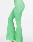 GJG Denim Bell Bottom Jean in Lime