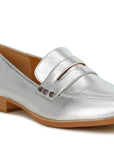 Potania Penny Strap Metallic Loafers