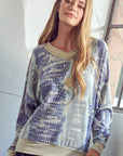 e Luna PLUS Tie Dye Print Sweatshirt