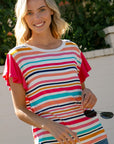 e Luna PLUS Multi Stripe Top