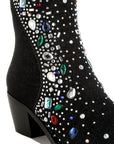 Starlit Multi Color Stones Embellished Boots