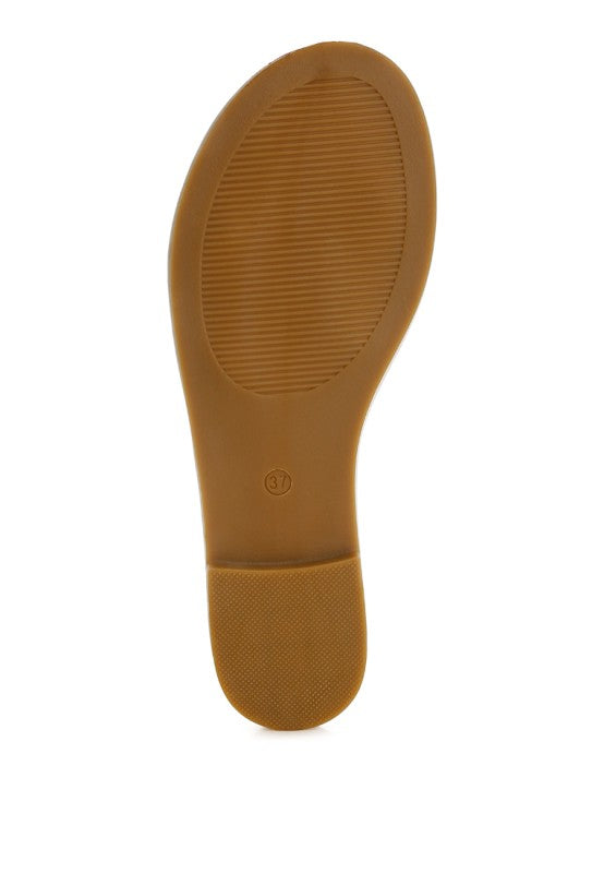 Hot Hub Beaded Lake Como Flat Slip Ons
