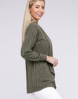 Long Sleeve Open Front Cardigan