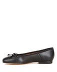 Lutten Square-Toe Bow Ballerinas