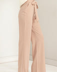 HYFVE Sultry High -Wasited Tie-Front Flared Pants - Online Only