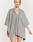 Jade By Jane V-Neck Poncho Top