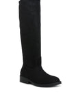 Chiru Round Toe Microfiber Calf Boots