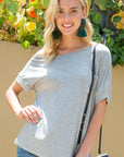 e Luna PLUS Solid One Shoulder Top