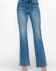 bytos Full Size Cat's Whiskers Mid Rise Bootcut Jeans