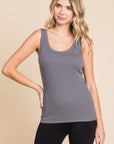 Culture Code Full Size Ribbed Scoop Neck Tank