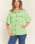 Jade By Jane Smile Face Back Shirt PLUS