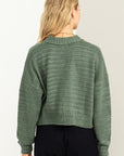 HYFVE Cute Mood Crop Shoulder Cropped Cardigan Sweater