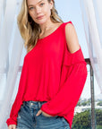 e Luna Cold Shoulder Top