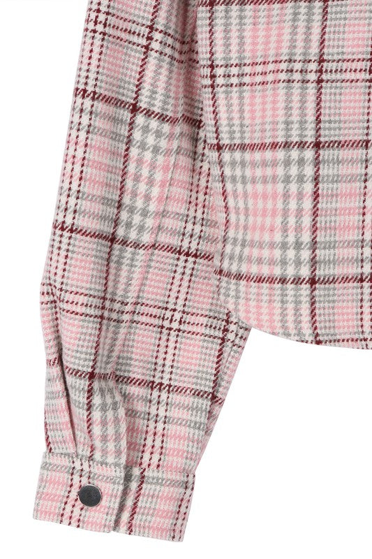 Lilou Plaid Crop Jacket