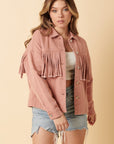 Mittoshop Fringe Detail Cotton Twill Jacket