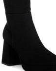 Ryo Calf-Length Micro Suede Boots