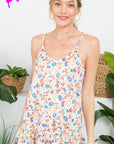 e Luna Plus Allover Ditsy Ruffled Cami