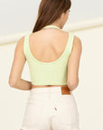 HYFVE Perfect Girl Ribbed Open-Back Crop Top