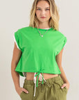 HYFVE Drawstring Hem Crop Top