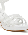 Sparks Fly Glitter Strappy Block Sandals