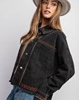 Embroidered Wash Cotton Jacket