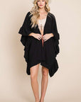 Jade By Jane Wide Sleeve Ruffle Kimono