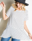 e Luna Polka Dot Tunic Top