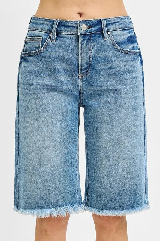 RISEN Tummy Control Mid Rise Fit Bermuda