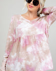 e Luna PLUS Cloud Tie Dye Babydoll Top