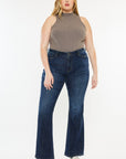 Kancan Full Size Mid Rise Flare Jeans