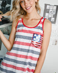 e Luna PLUS 4th of July Sequin Tank Top