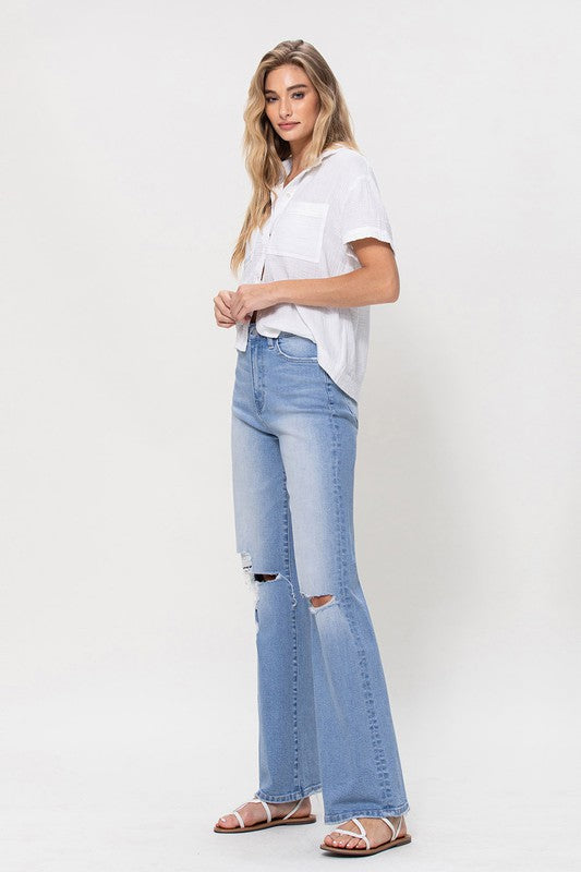 Flying Monkey High Rise Vintage Flare Jeans - Online Only