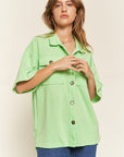 Jade By Jane Smile Face Back Shirt