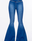 American Bazi High Waist Pull On Flare Jeans