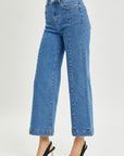 Risen Full Size High Rise Wide Leg Jeans