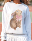 VINTAGE BUNNY WITH RIBBON Graphic Sweatshirt