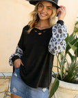 e Luna PLUS Animal Mixed Volume Sleeve Top