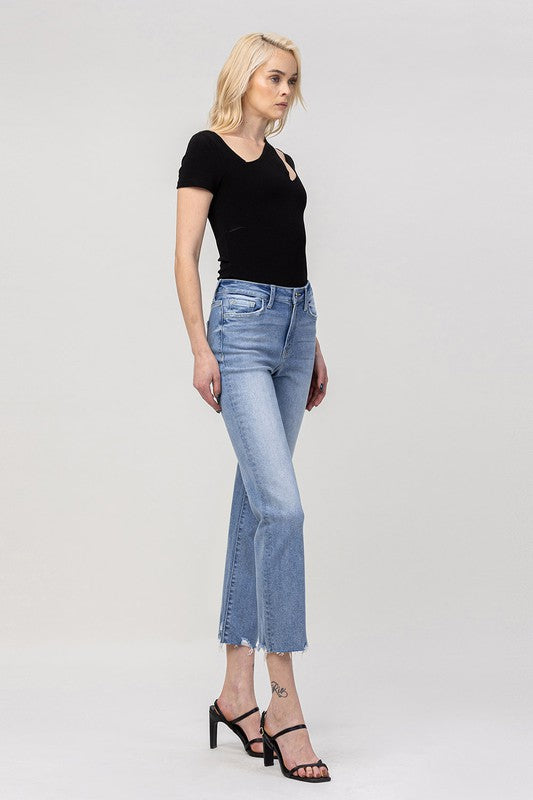 Flying Monkey High Rise Crop Straight Jean - Online Only