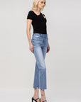 Flying Monkey High Rise Crop Straight Jean - Online Only