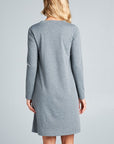 e Luna Solid Terry Classic Shift Dress