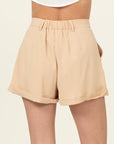 HYFVE Pleated Cuff Hem Shorts