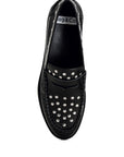 Oglavia Studs Embellished Leather Loafers