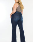 Kancan Full Size Mid Rise Flare Jeans