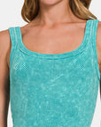 Zenana Ribbed Scoop Neck Tank