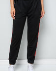 Celeste Design Full Size Plaid Side Print Sweatpants