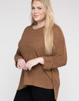 Eesome Plus Size Crew Neck Knit Sweater