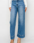 Risen Full Size High Rise Wide Leg Jeans