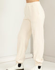 Cute Take High-Waisted Pintuck Sweatpants