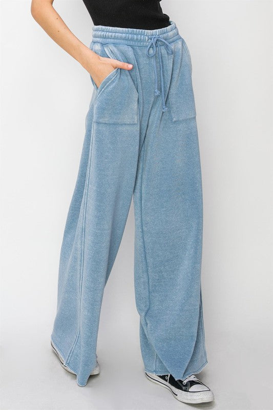 HYFVE High Rise Wide Leg Drawstring Pants