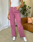 RFM Full Size High Rise Garment Dye Wide Leg  Jeans